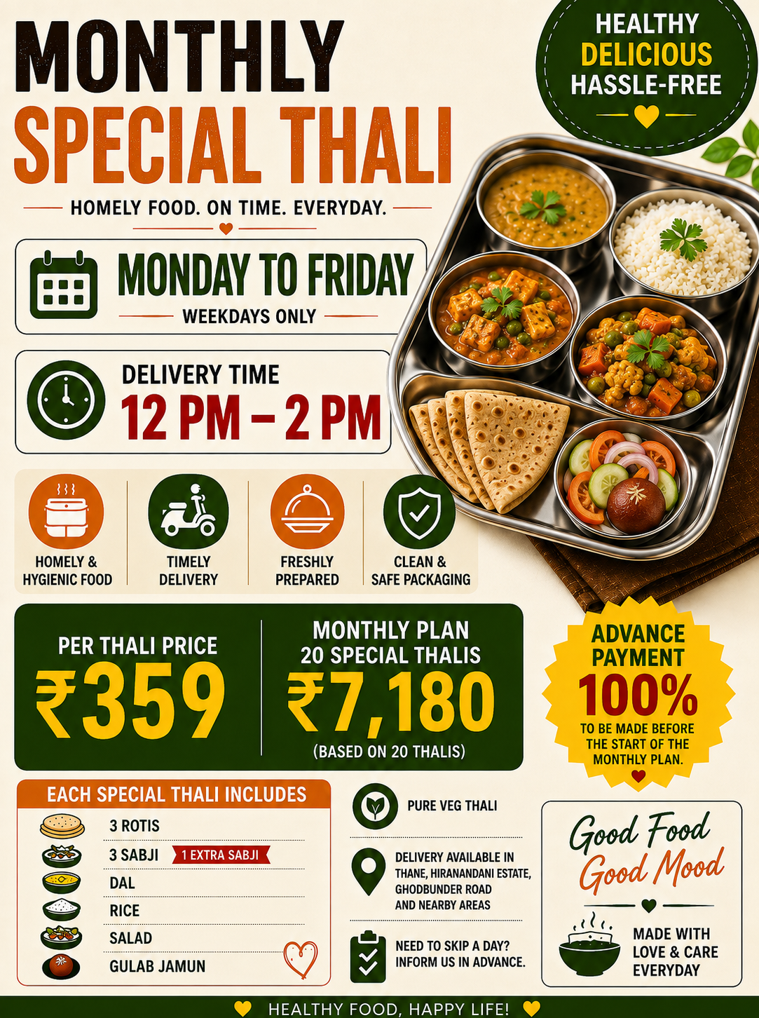 Special Thali - A little extra love on your plate with more favorites